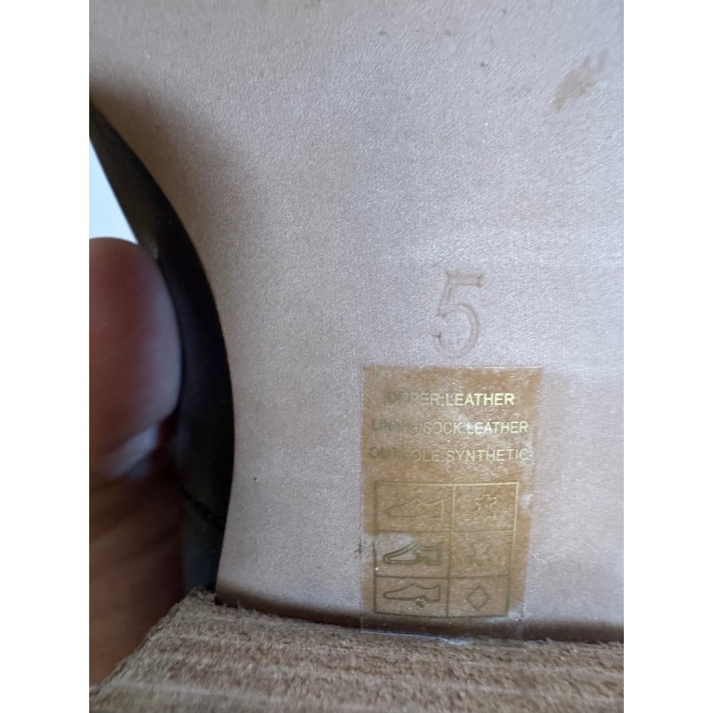 Madewell The Lucie Low Cut Out Bootie Black Leather‎ Casual Slip On Shoes Size 5 - Picture 10 of 10